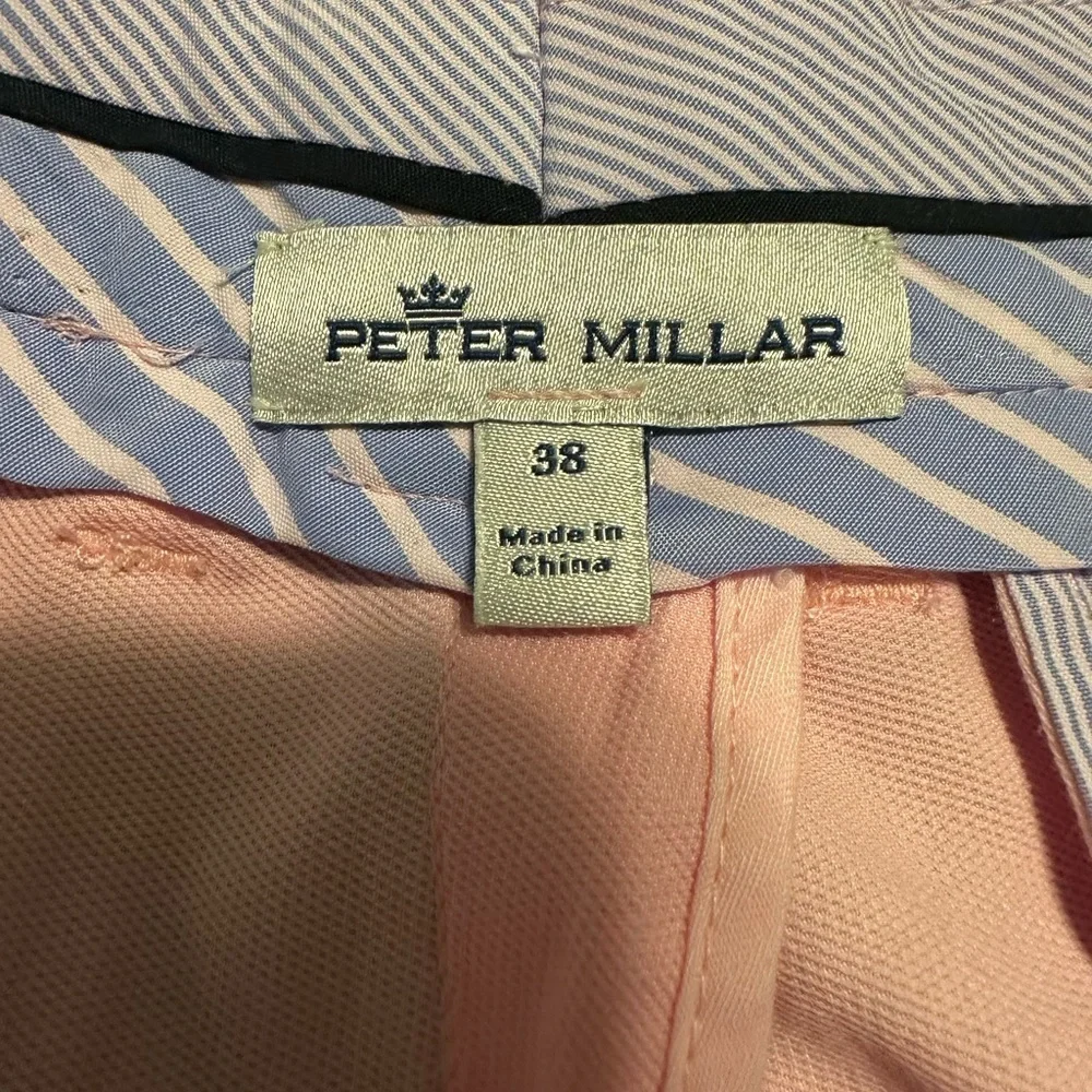 Peter Millar Crown Sport Men’s 38 Performance Pink Golf Shorts Lycocell READ